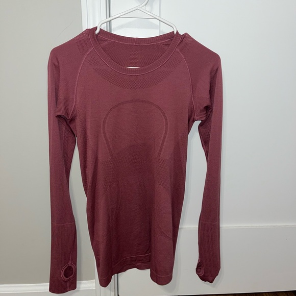 lululemon athletica Tops - Pink Lululemon long sleeve swiftly tech
